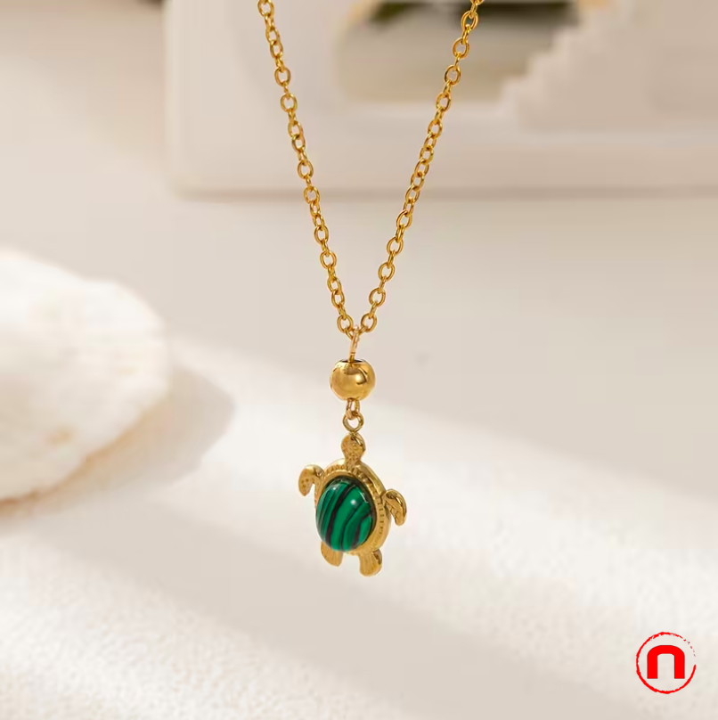 Set of 9 stainless steel necklaces