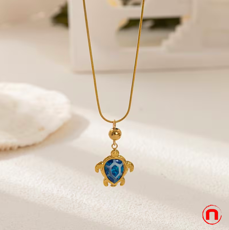 Set of 9 stainless steel necklaces