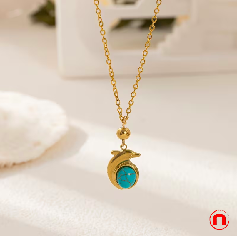 Set of 9 stainless steel necklaces