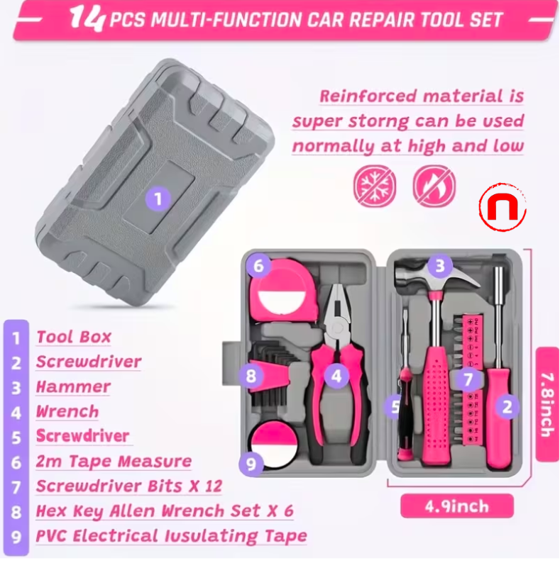 289-piece complete car tool kit