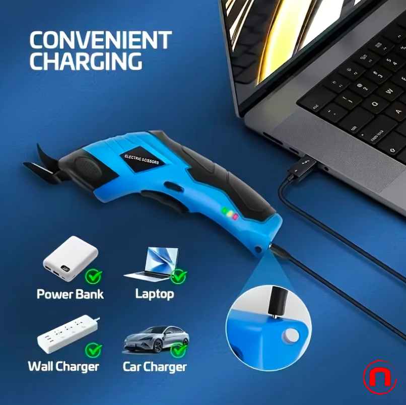 1pc Electric Fabric Scissors