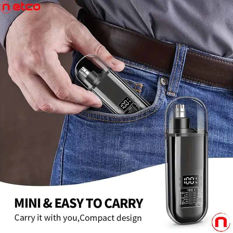 USB Rechargeable Nose and Ear Hair Trimmer for Men
