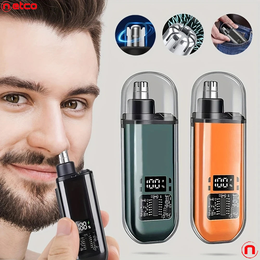USB Rechargeable Nose and Ear Hair Trimmer for Men