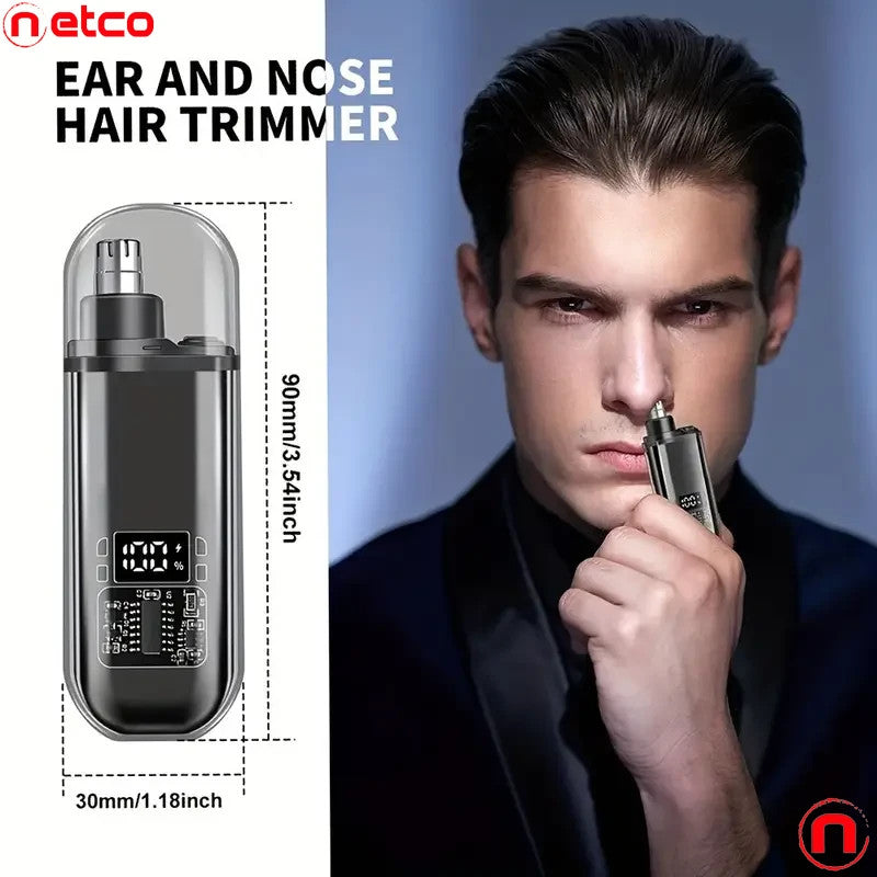USB Rechargeable Nose and Ear Hair Trimmer for Men