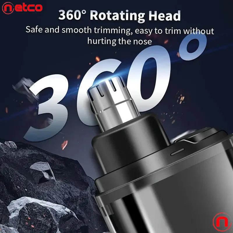 USB Rechargeable Nose and Ear Hair Trimmer for Men