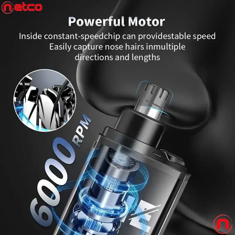 USB Rechargeable Nose and Ear Hair Trimmer for Men
