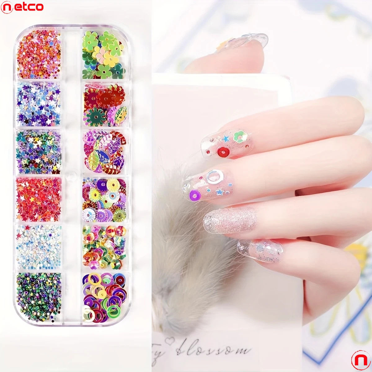 Complete Nail Art Tools Kit with UV LED Nail Curing Lamp