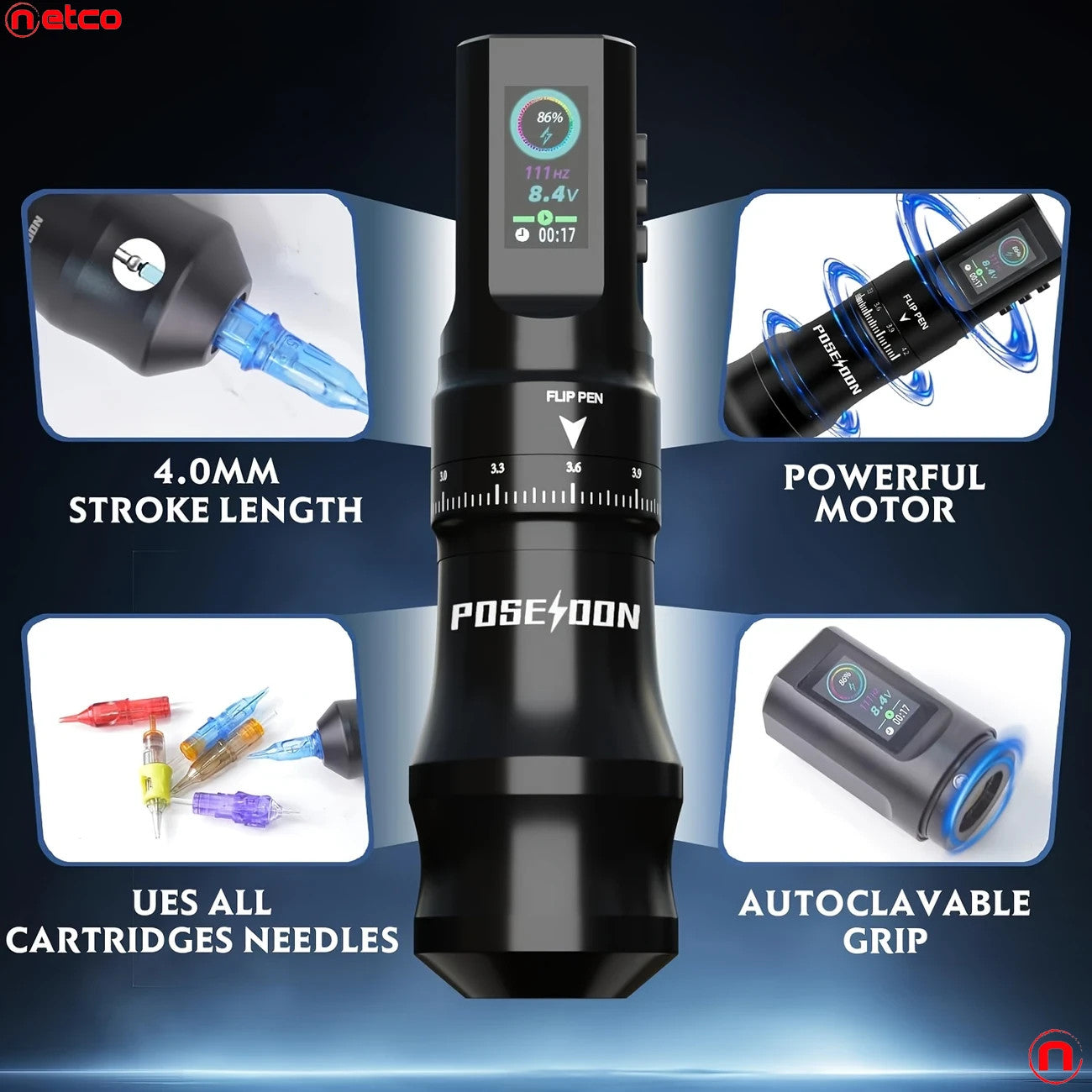 Professional USB Rechargeable Tattoo Kit