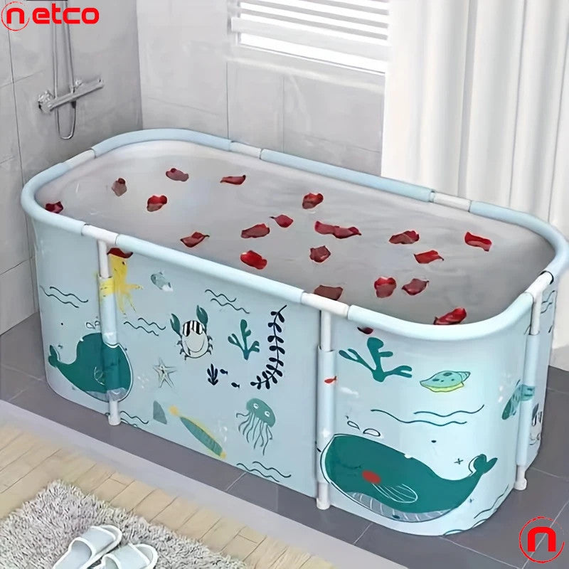 Portable Foldable Bathtub with Thermostatic Control & Ice Bath