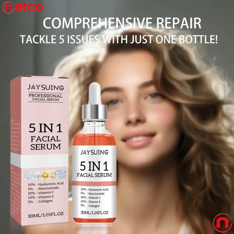 5-in-1 facial serum with hyaluronic acid