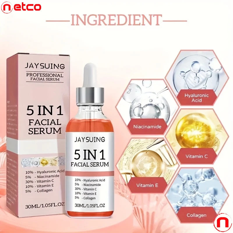 5-in-1 facial serum with hyaluronic acid