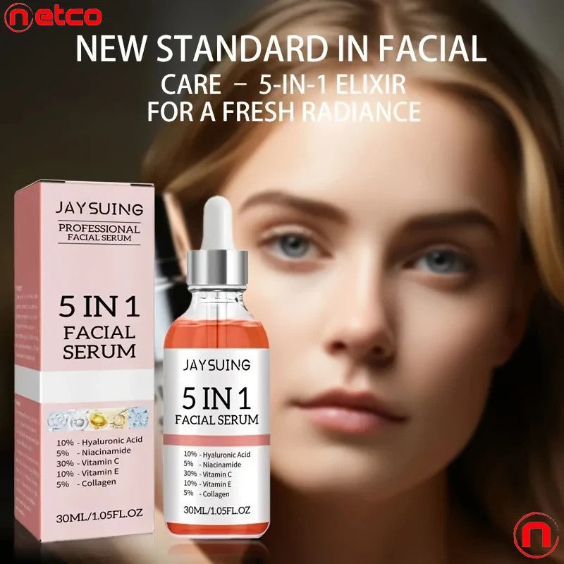 5-in-1 facial serum with hyaluronic acid