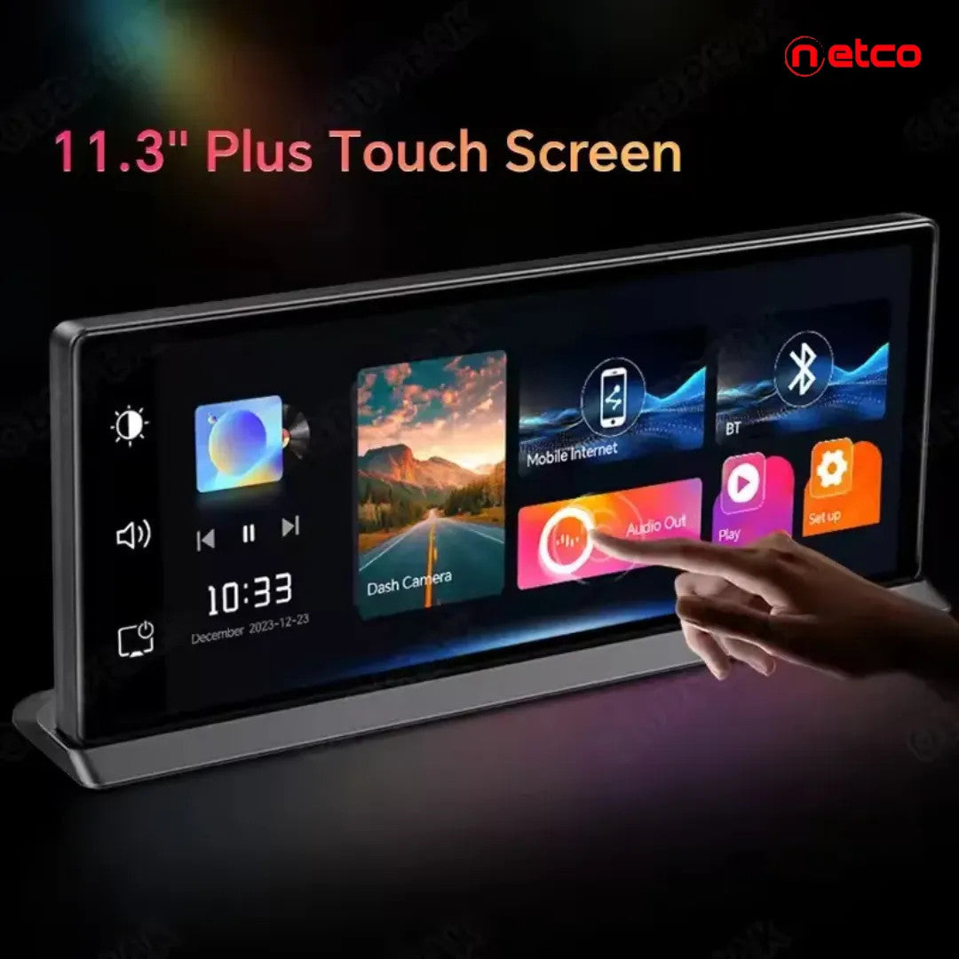 10.3" 4K Dash Cam with CarPlay: Drive Safer and Stay Connected