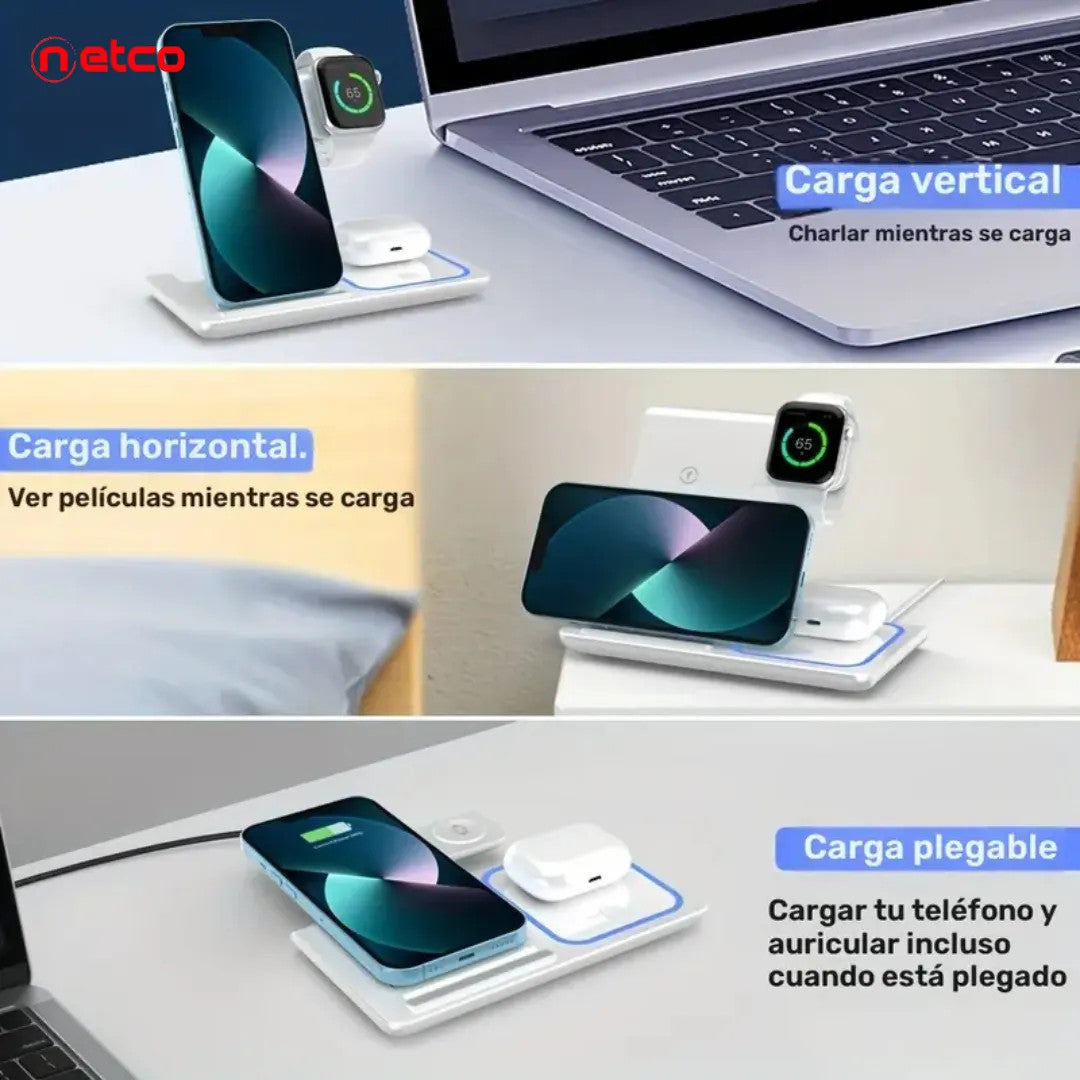 3-in-1 Wireless Charging Station: Power Everything, Anywhere
