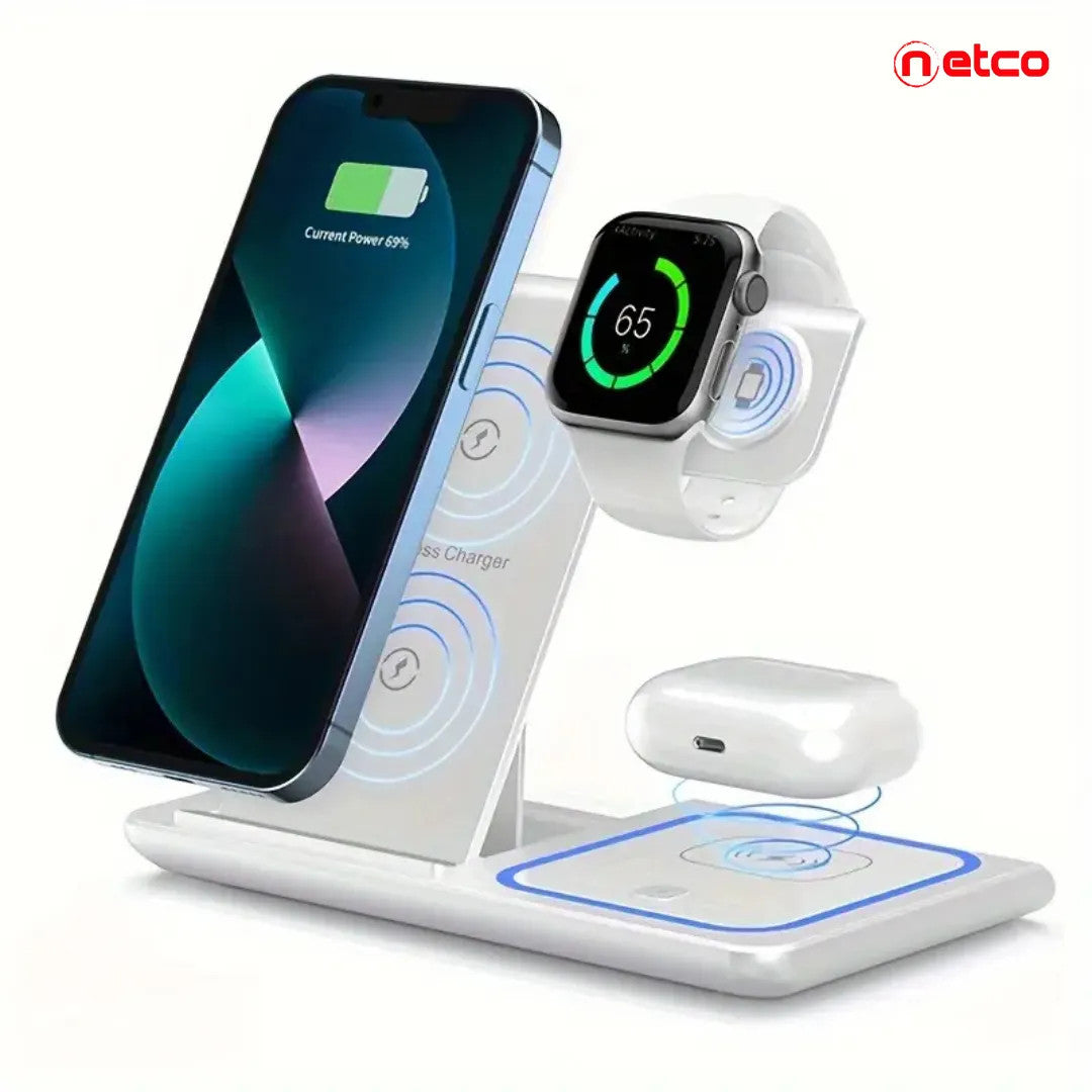 3-in-1 Wireless Charging Station: Power Everything, Anywhere